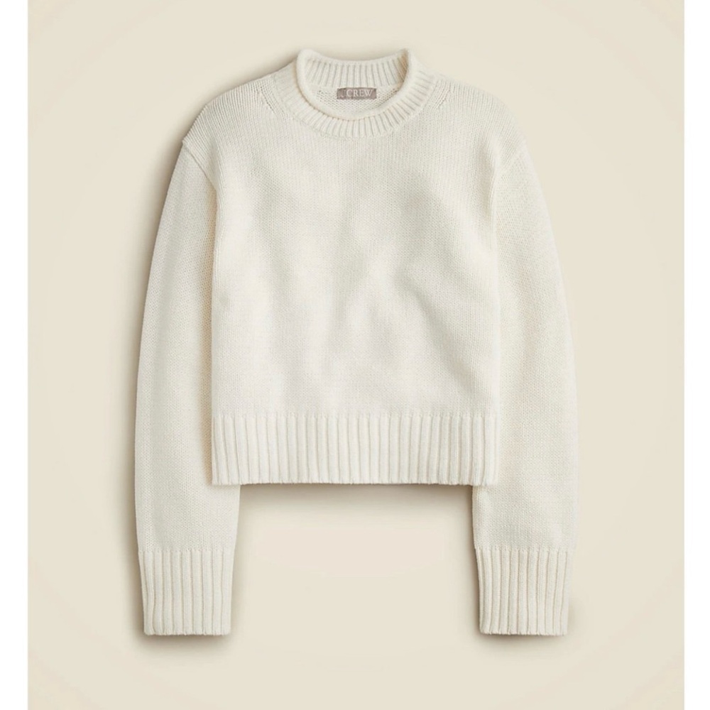 Women’s J.crew Ivory Rollneck Sweater - XL, NWT